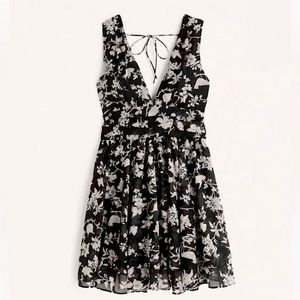 Flirty Mini Dress in Black Floral